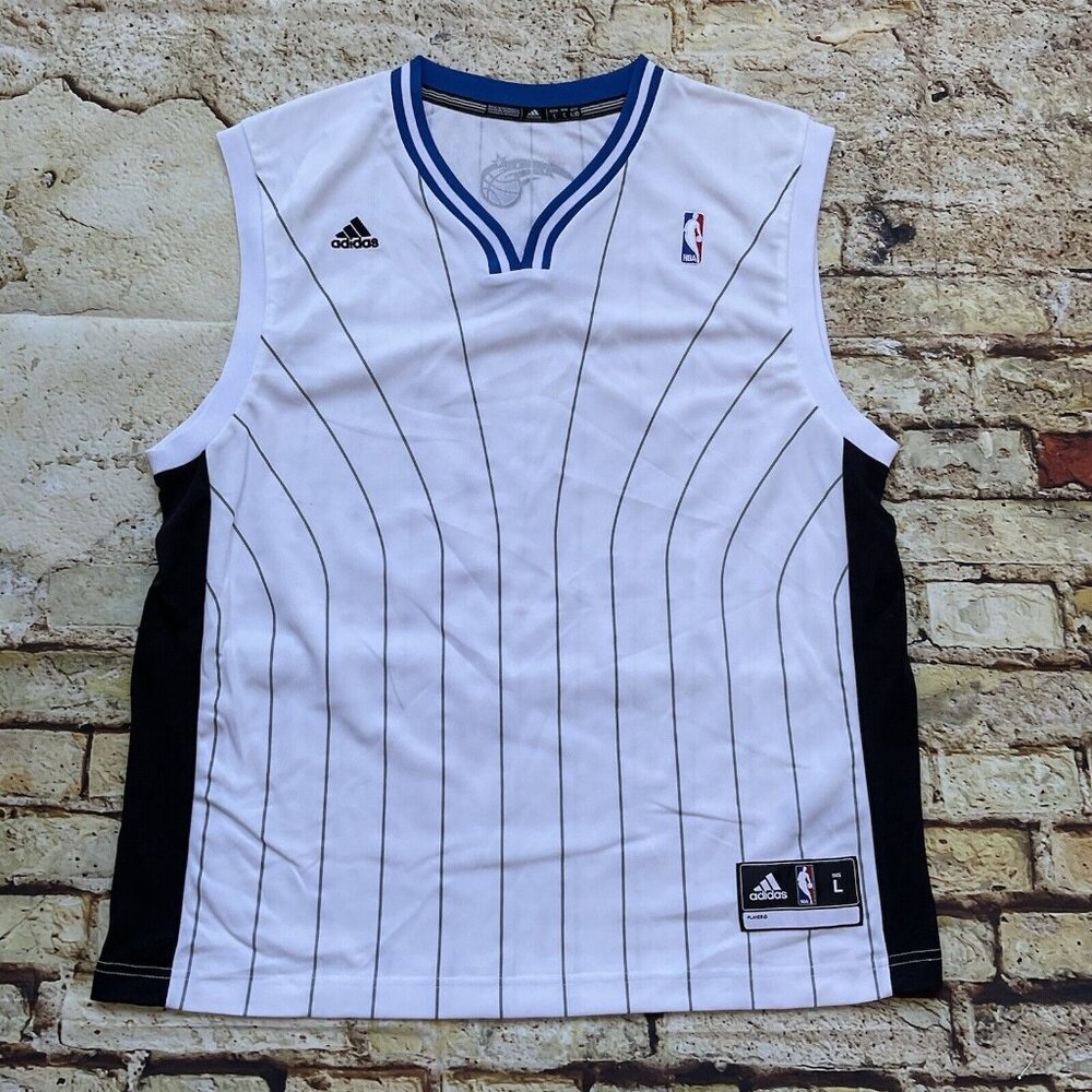 Adidas Men’s Orlando Magic Sleeves Less Tank Jersey White Size L